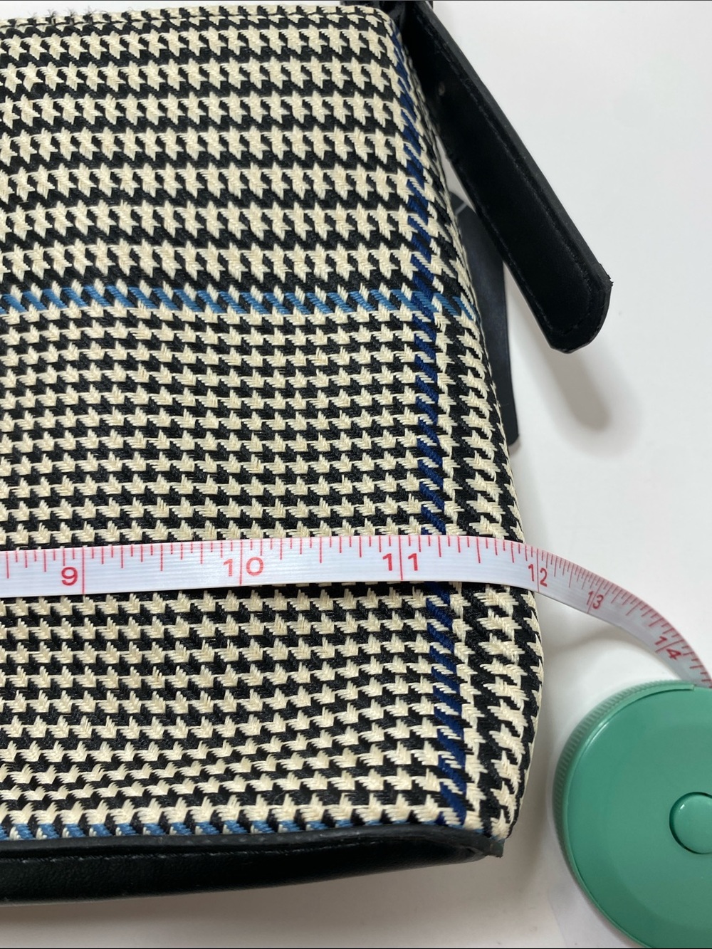 Ralph Lauren Black and Cream Houndstooth Shoulder Bag and Wallet - Picture 15 of 16